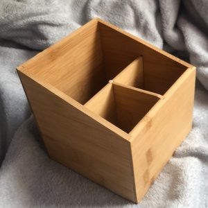 A bamboo organizer